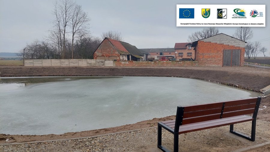 Staw w Kurowie po rewitalizacji.