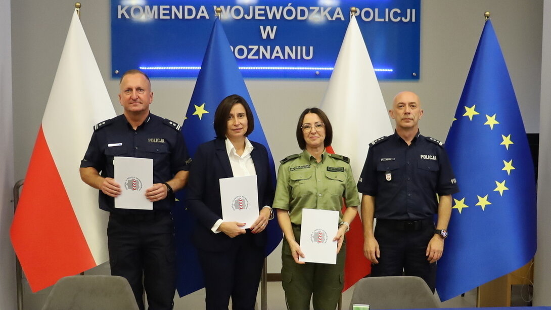 Porozumienie o szkoleniu młodzieży w oddziałach mundurowych podpisano w KWP w Poznaniu. 