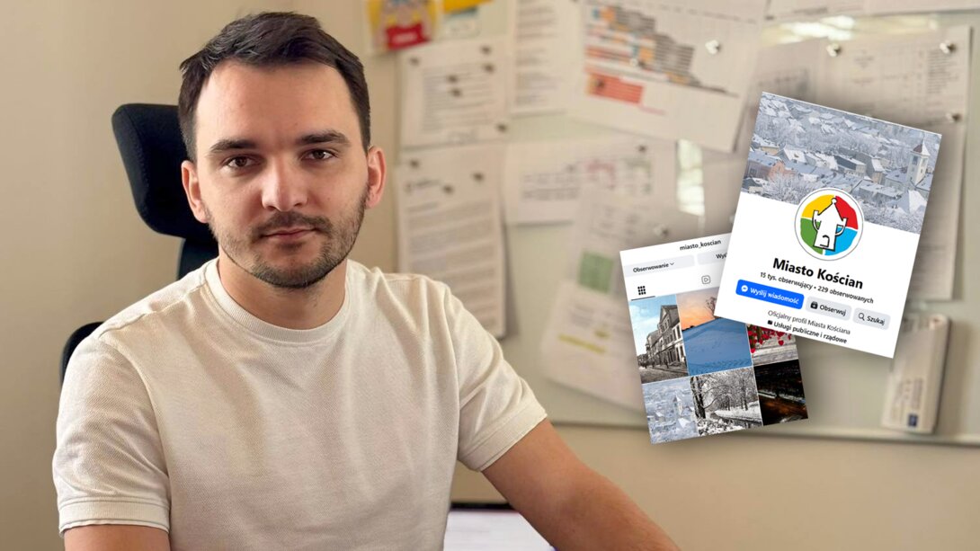 Za cyfrową komunikację urzędu z mieszkańcami odpowiada wiceburmistrz Patryk Piasecki i Centrum Promocji Regionu.