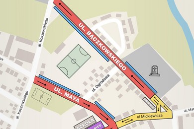 Zmiany w organizacji ruchu: ul. Bączkowskiego jednokierunkowa na stałe