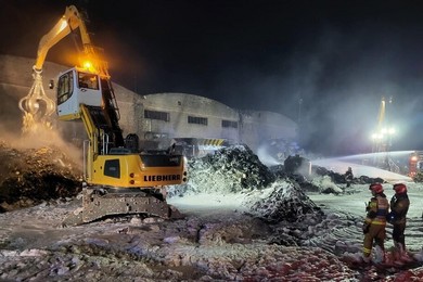 Kolejny pożar w zakładzie recyklingu 