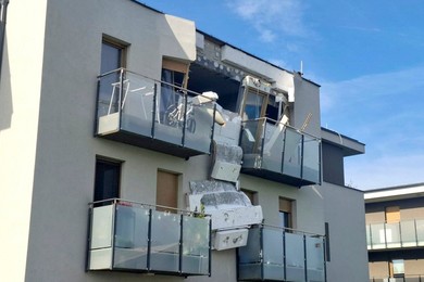Eksplozja w mieszkaniu na Osiedlu Sportowym w Kościanie